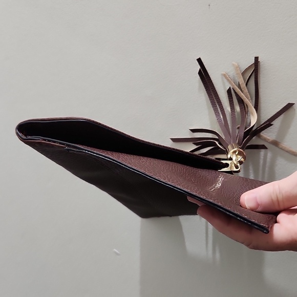 Big Buddah Envelope Purse clutch mauve brown - Picture 6 of 8